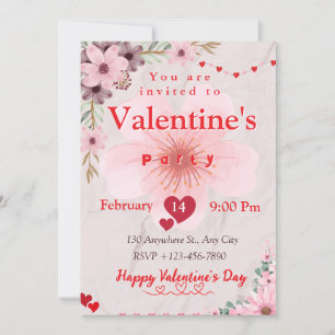 A Lovely Night In – Valentine’s Party for Teachers Invitation