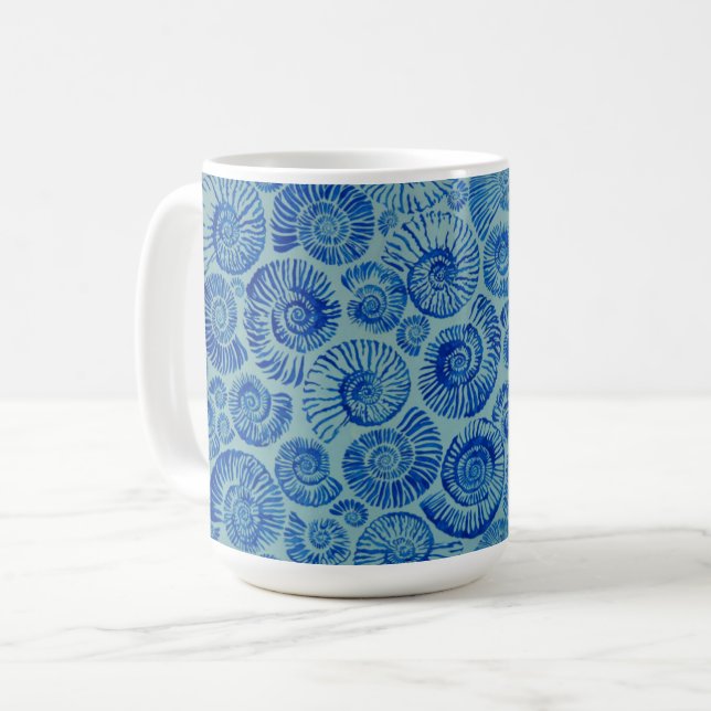 A Lovely Philip Jacobs Fabric Ammonite Mug (Front Left)
