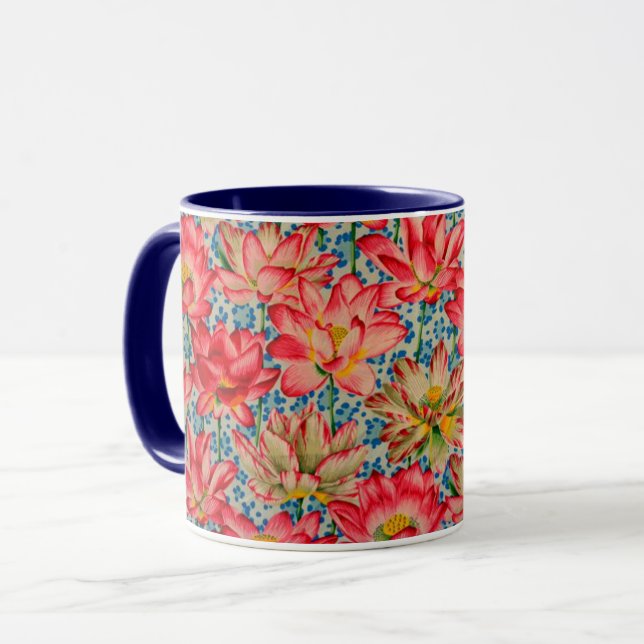A Lovely Philip Jacobs Fabric Leopard Lotus Mug (Front Left)