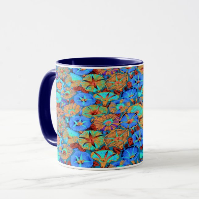 A Lovely Philip Jacobs Fabric Morning Glory Mug (Front Left)