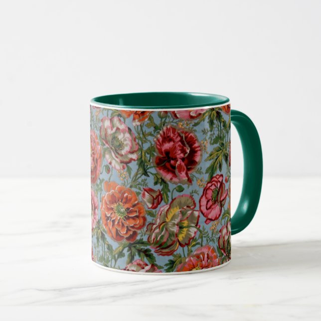 A lovely Philip Jacobs Fabric Poppy mug (Front Right)