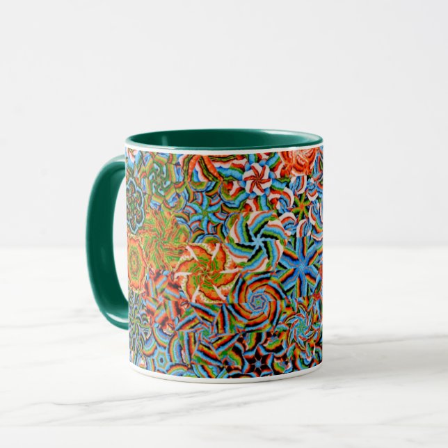 A Lovely Philip Jacobs Fabric Tree Fungi Mug (Front Left)