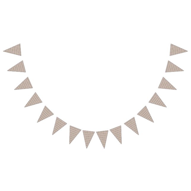 A lovely pink and brown patterned background featu bunting flags (All)