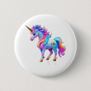A Lovely Unicorn Sticker 1 2 Inch Round Button