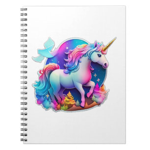A Lovely Unicorn Sticker  Notebook