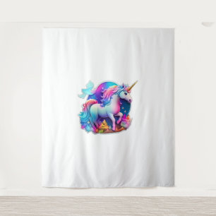 A Lovely Unicorn Sticker  Tapestry