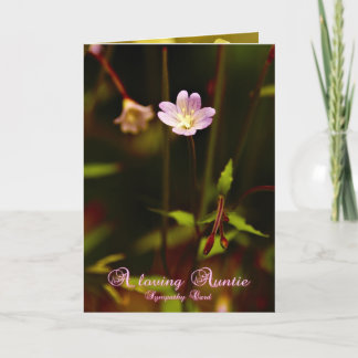 A loving Auntie, sympathy card
