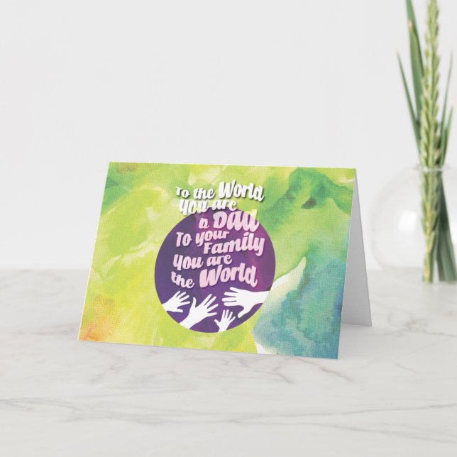 A loving Dad  Card (Front)