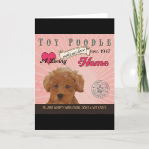 A Loving Toy Poodle Makes Our House Home Holiday Card