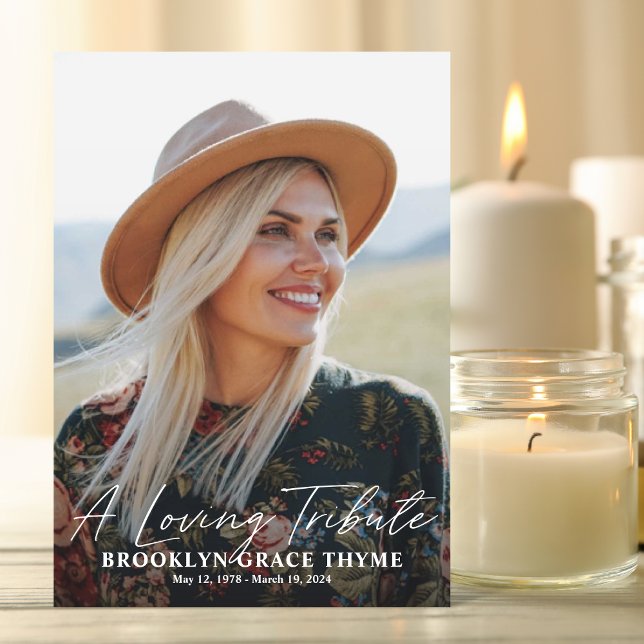 A Loving Tribute Full Photo Memorial Program (Creator Uploaded)