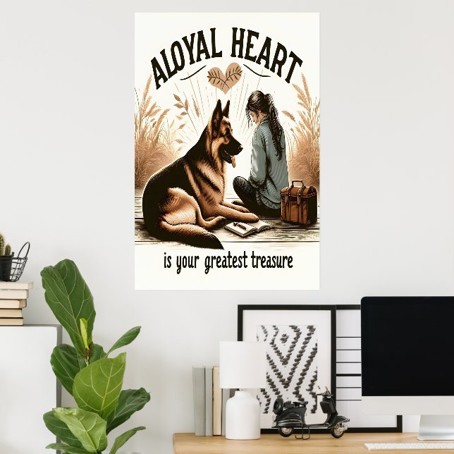 A Loyal Heart And A Faithful Friend Poster (Home Office)