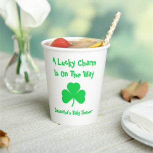 A Lucky Charm Is On The Way Paper Cups
