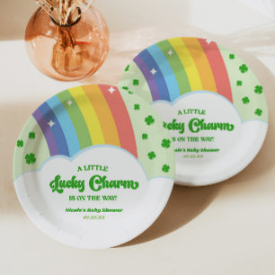 A Lucky Charm St. Patrick's Day Baby Shower Paper Plate