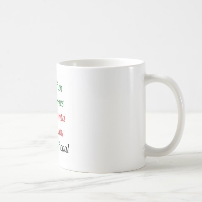 A Lump Of Coal Coffee Mug (Right)
