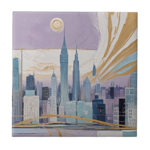A Lunar Cityscape Tile