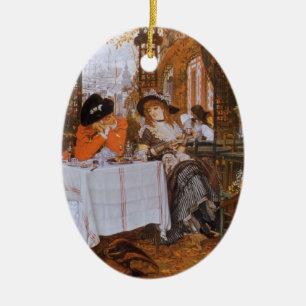 A Luncheon (Le Dejeuner) by James Tissot Ceramic Ornament