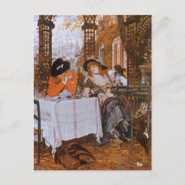 A Luncheon (Le Dejeuner) by James Tissot Postcard (Front)