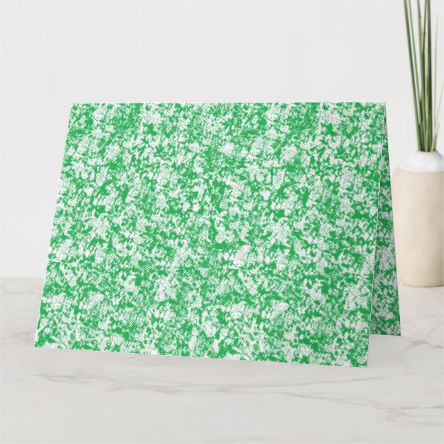 A lush, green fern with delicate, arching fronds f card (Front)