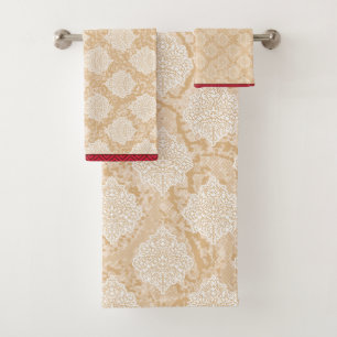 A luxurious Indian wedding dress showcasing detail Bath Towel Set