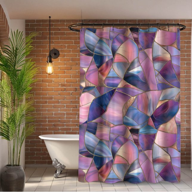 A luxurious Purple Tones Stained Glass Pattern (Creator Uploaded)