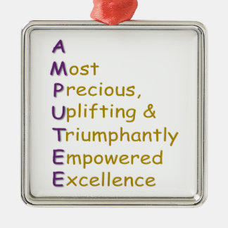 A.M.P.U.T.E.E. METAL ORNAMENT