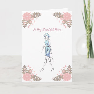 À ma belle maman, carte d'anniversaire