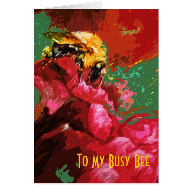 À ma carte d'abeille occupée (Devant)
