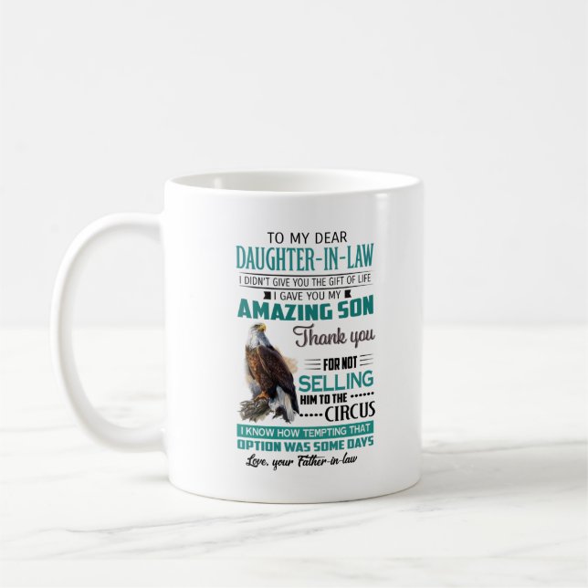 À ma chère fille en droit Mug Don du père sh (Gauche)