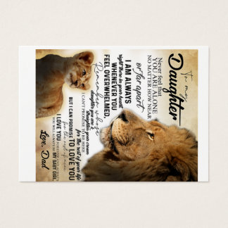 À Ma Fille Lion Famille Cadeau, Fille Anniversaire