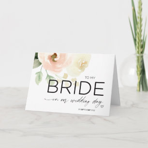 À ma mariée sur notre carte de jour de mariage de 