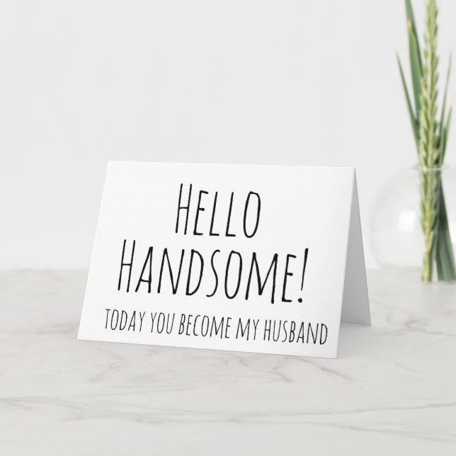 À ma salle sur notre carte de jour de mariage, à m (Devant)