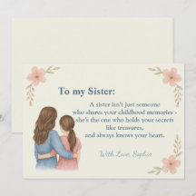 À Ma Soeur - Invitation Photo Personnalisée