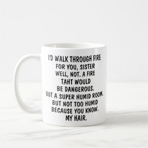 À Ma Soeur Mug Café, Drôle Cadeau Soeur,