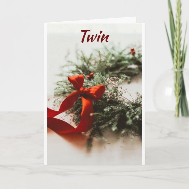 **À MA VILLE À NOËL** CARTE DE VACANCES (Devant)