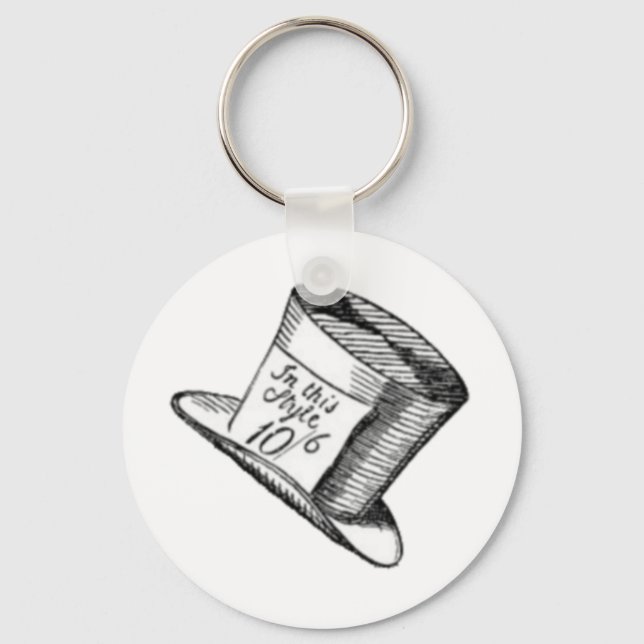 A Mad Hatter Hat Keychain (Front)