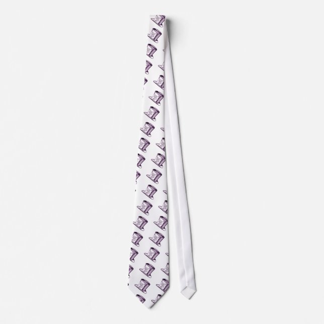 A Mad Hatter Hat with Purple Tint Tie (Front)