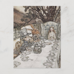 A Mad Tea Party Arthur Rackham , 1907 Postcard