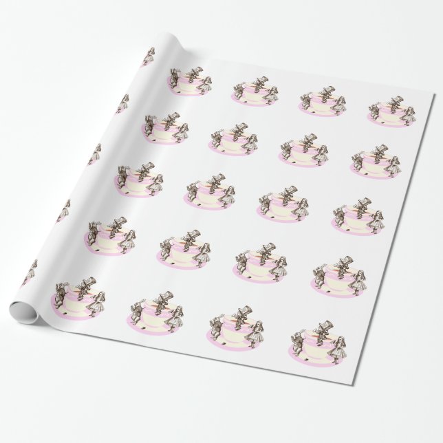 A Mad Tea Party Original Wrapping Paper (Unrolled)