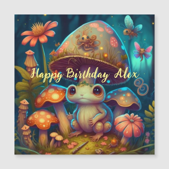 A magic mushroom frog  (Front)