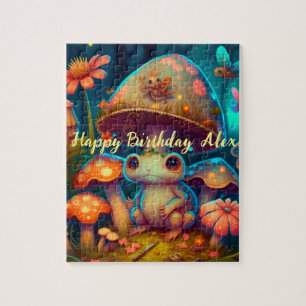 A magic mushroom frog  jigsaw puzzle