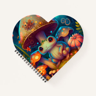 A magic mushroom frog          notebook