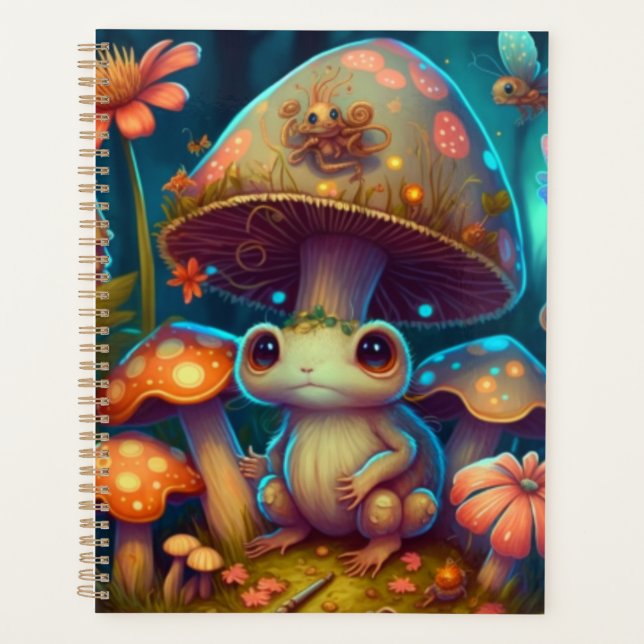 A magic mushroom frog            planner (Front)
