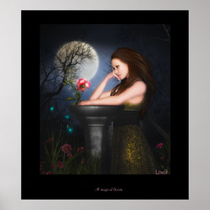 A magical bloom poster