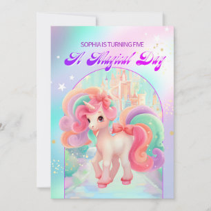 A Magical Day Unicorn Invitation