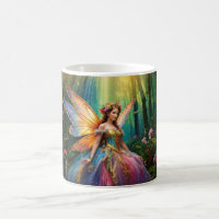 A magical fairy in an enchanted forest