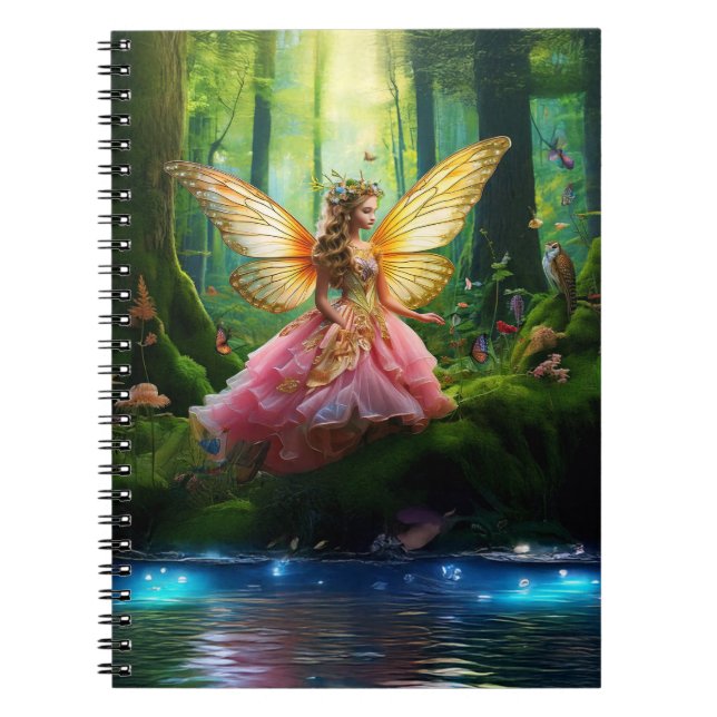 A magical fairy woodland forest  notebook (Front)