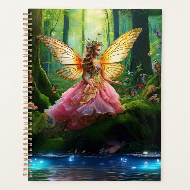 A magical fairy woodland forest  planner (Front)