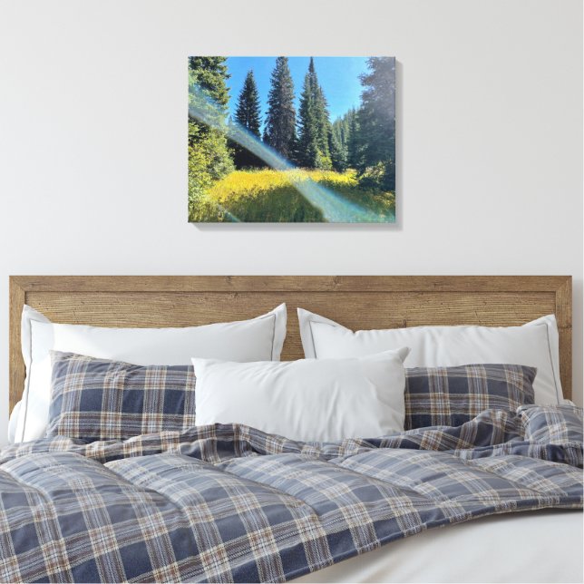 A Magical Forest Canvas Print (Insitu(Bedroom))