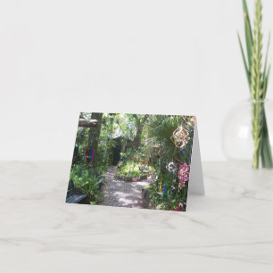 A magical garden card