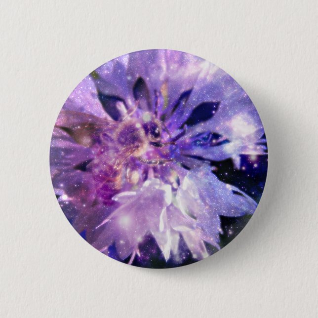 A Magical Honey Bee 2 Inch Round Button (Front)